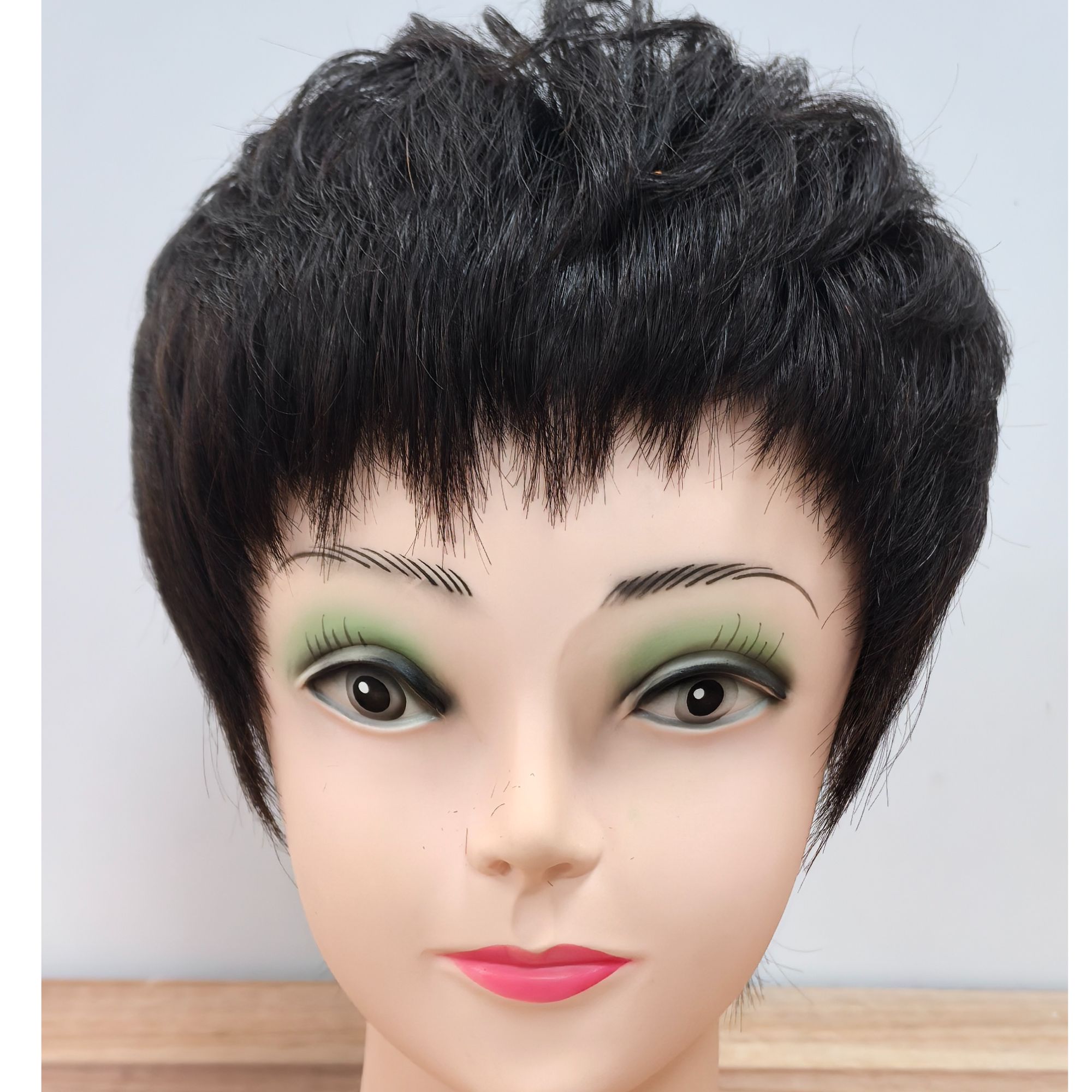 全真发切口式刘海，手织款 透气四季佩戴(杨老师）